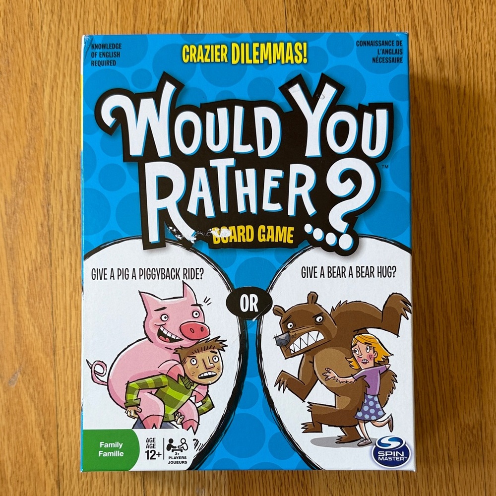 Would You Rather? Board Game - Blue Ages 12+